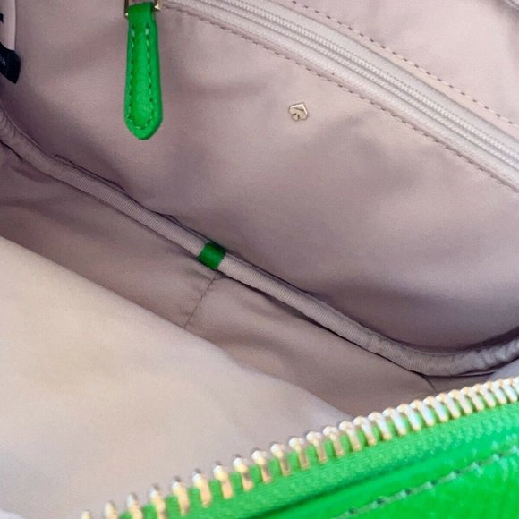 Kate Spade Astrid Oval Crossbody Leather Camera Bag Green Jay - Picture 3 of 5